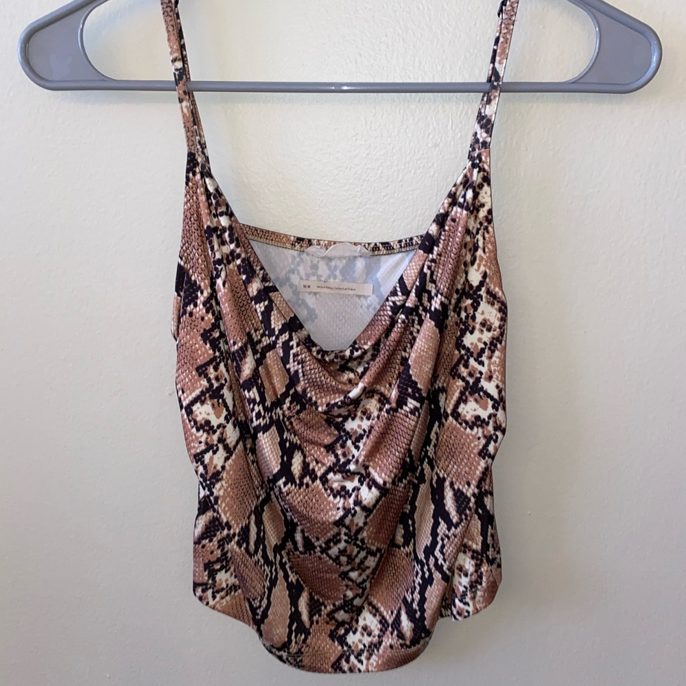 Snake skin tank top